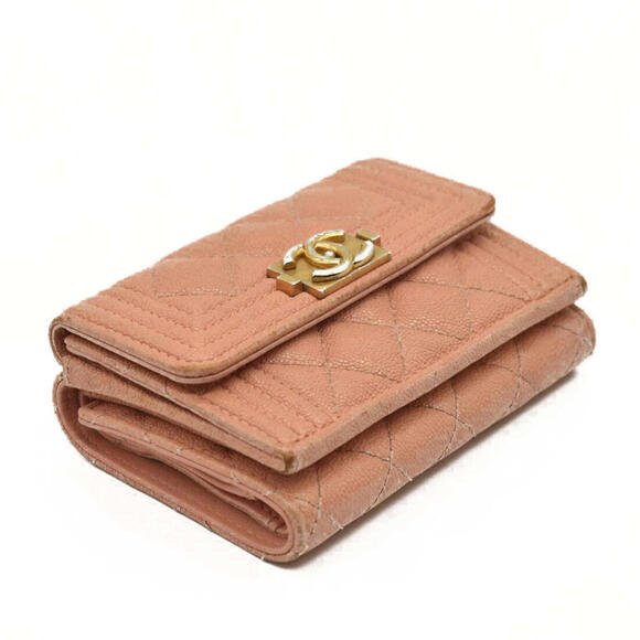 Chanel  Caviar Quilted Boy Flap Card Holder Wallet Light - Picture 3 of 15